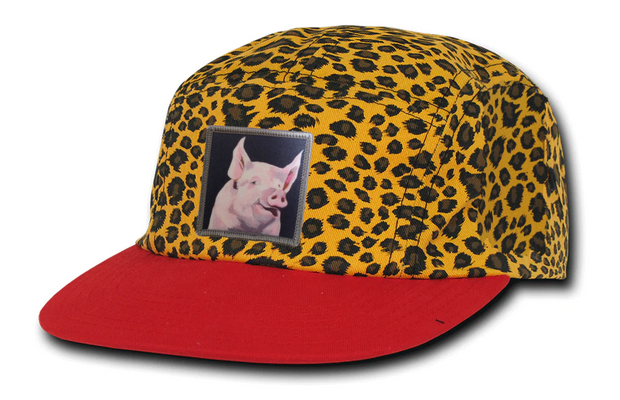 Leopard Camper Cap Hats FlynHats Piggie  