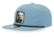 Sky/Black Rope Cap Hats FlynHats Seagull With Cig  