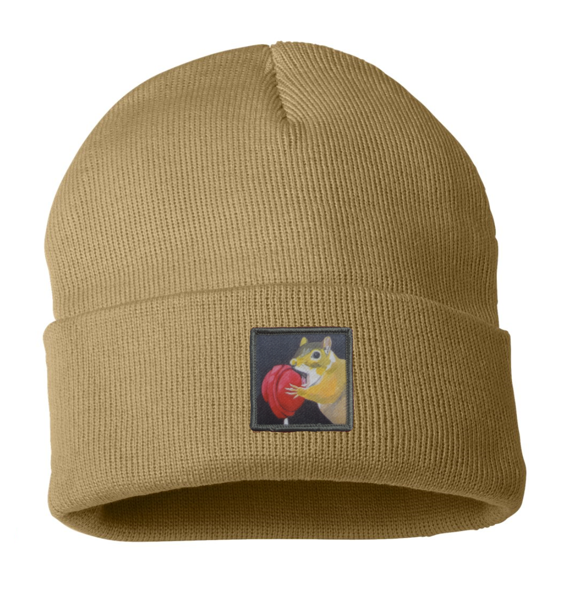 Lolly Squirrel Beanie Hats Flyn Costello Camel  
