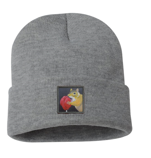 Lolly Squirrel Beanie Hats Flyn Costello Grey  