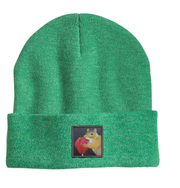 Lolly Squirrel Beanie Hats Flyn Costello Heather Green  