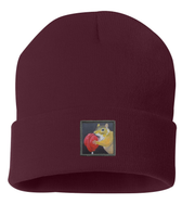 Lolly Squirrel Beanie Hats Flyn Costello Maroon  