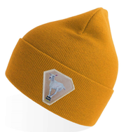 Mustard Sustainable Knit Hats Flyn Costello Diamond Goat  