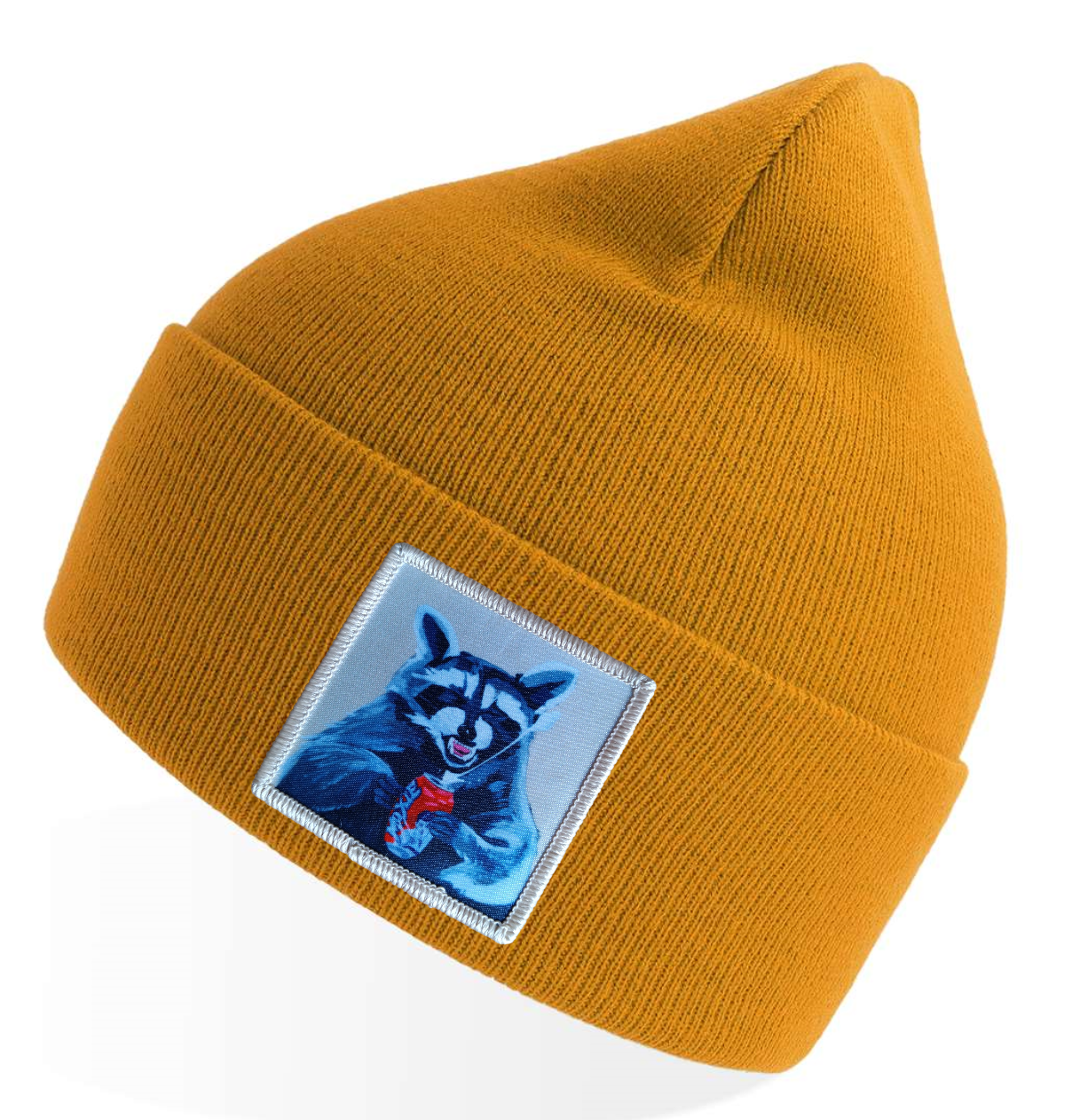 Mustard Sustainable Knit Hats Flyn Costello Camp Crasher  