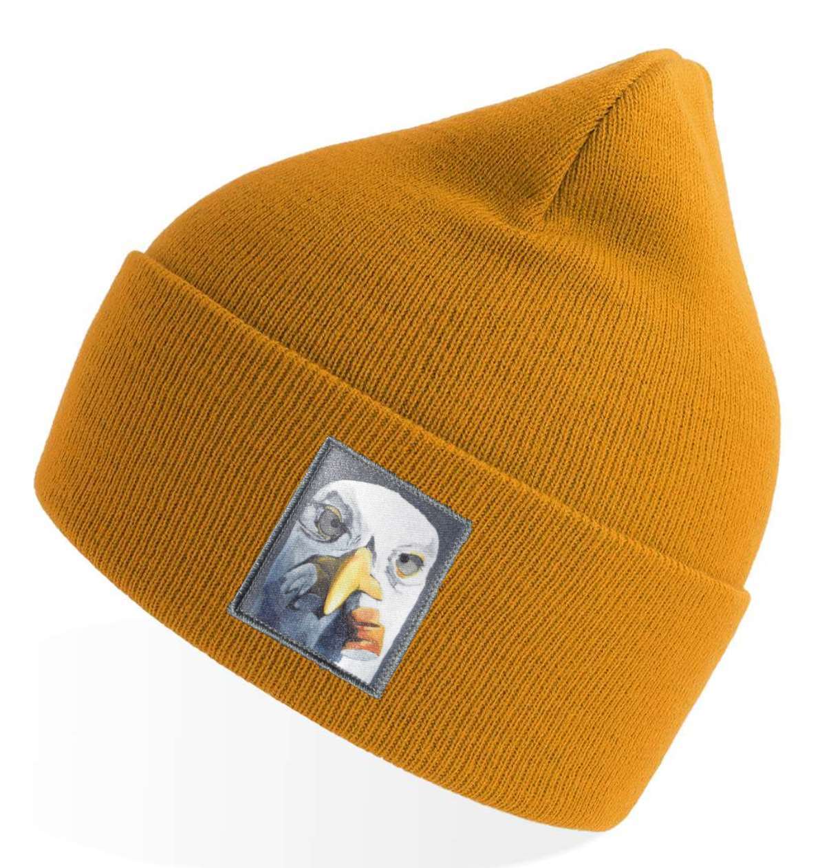Mustard Sustainable Knit Hats Flyn Costello Seagull With Cig  