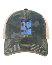 Navy Camo Unstructured Hats Flyn Costello Flock Of Seagulls  