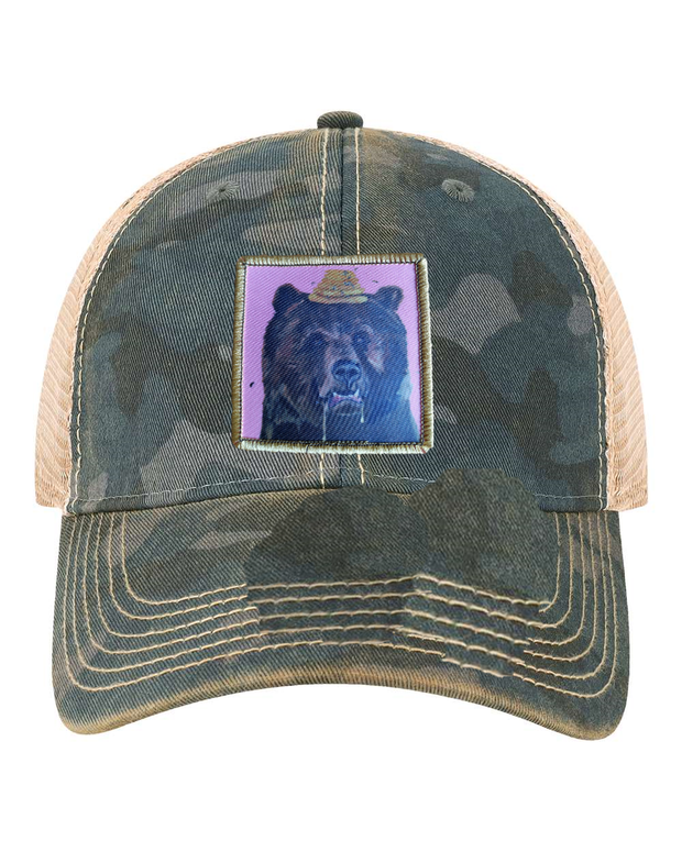 Navy Camo Unstructured Hats Flyn Costello Honey Bear  