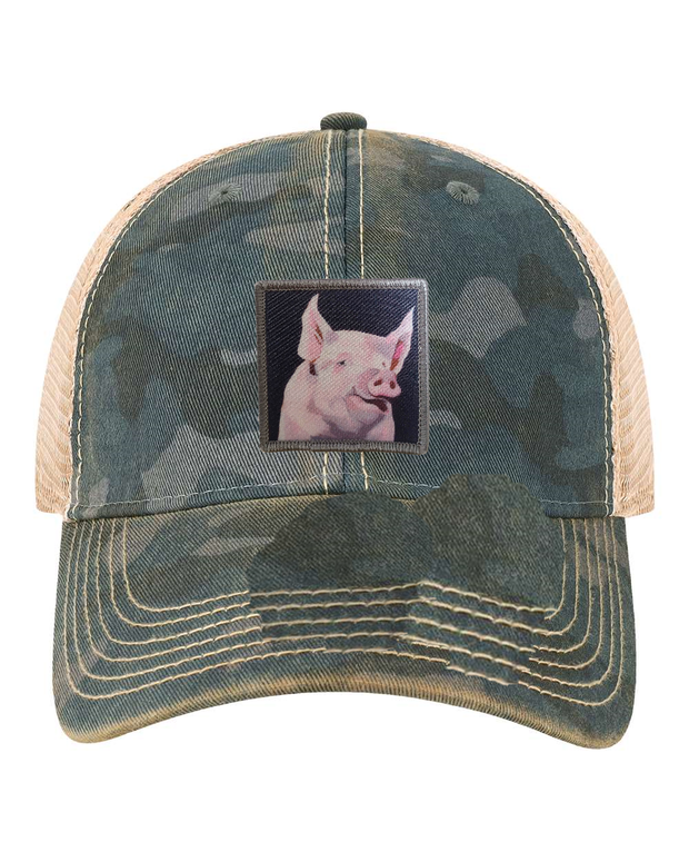 Navy Camo Unstructured Hats Flyn Costello Piggie  