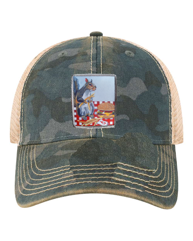 Navy Camo Unstructured Hats Flyn Costello Squirrel Burger  