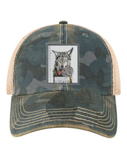 Navy Camo Unstructured Hats Flyn Costello Wolf  