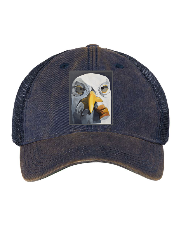 Navy Unstructured  Flyn Costello Seagull with Cig  
