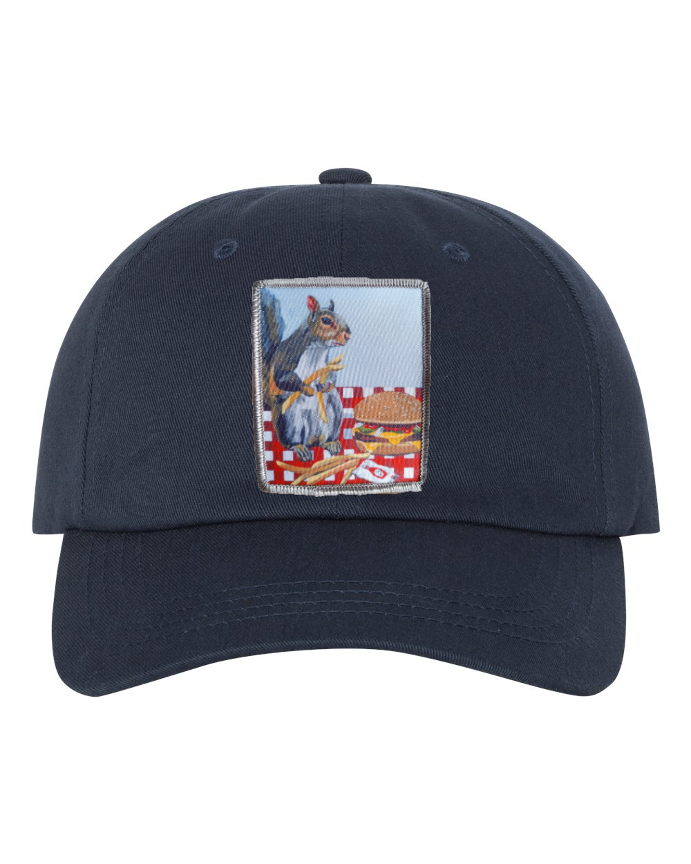 Eco-Washed Dad Hat Hats FlynHats Squirrel Burger  