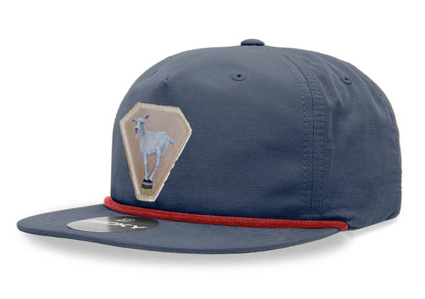 Navy/Red Rope Cap Hats FlynHats Diamond Goat  