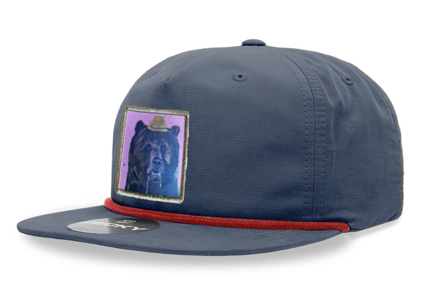 Navy/Red Rope Cap Hats FlynHats Honey Bear  