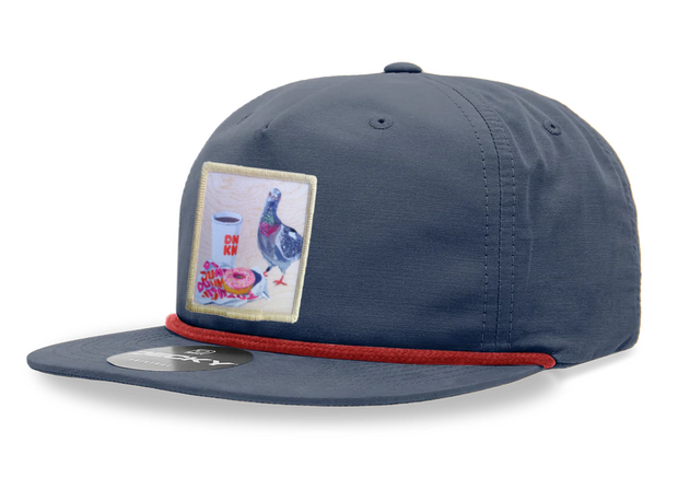 Navy/Red Rope Cap Hats FlynHats Pigeons Run On Donuts  