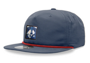 Navy/Red Rope Cap Hats FlynHats Raccoon Pop  