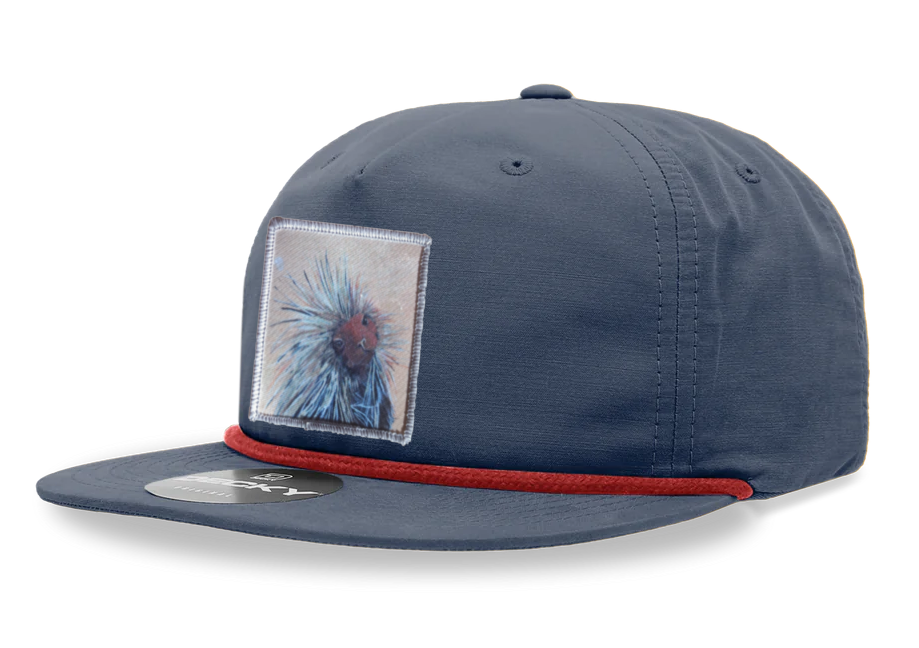 Navy/ Red Rope Cap Hats FlynHats Porcupine  