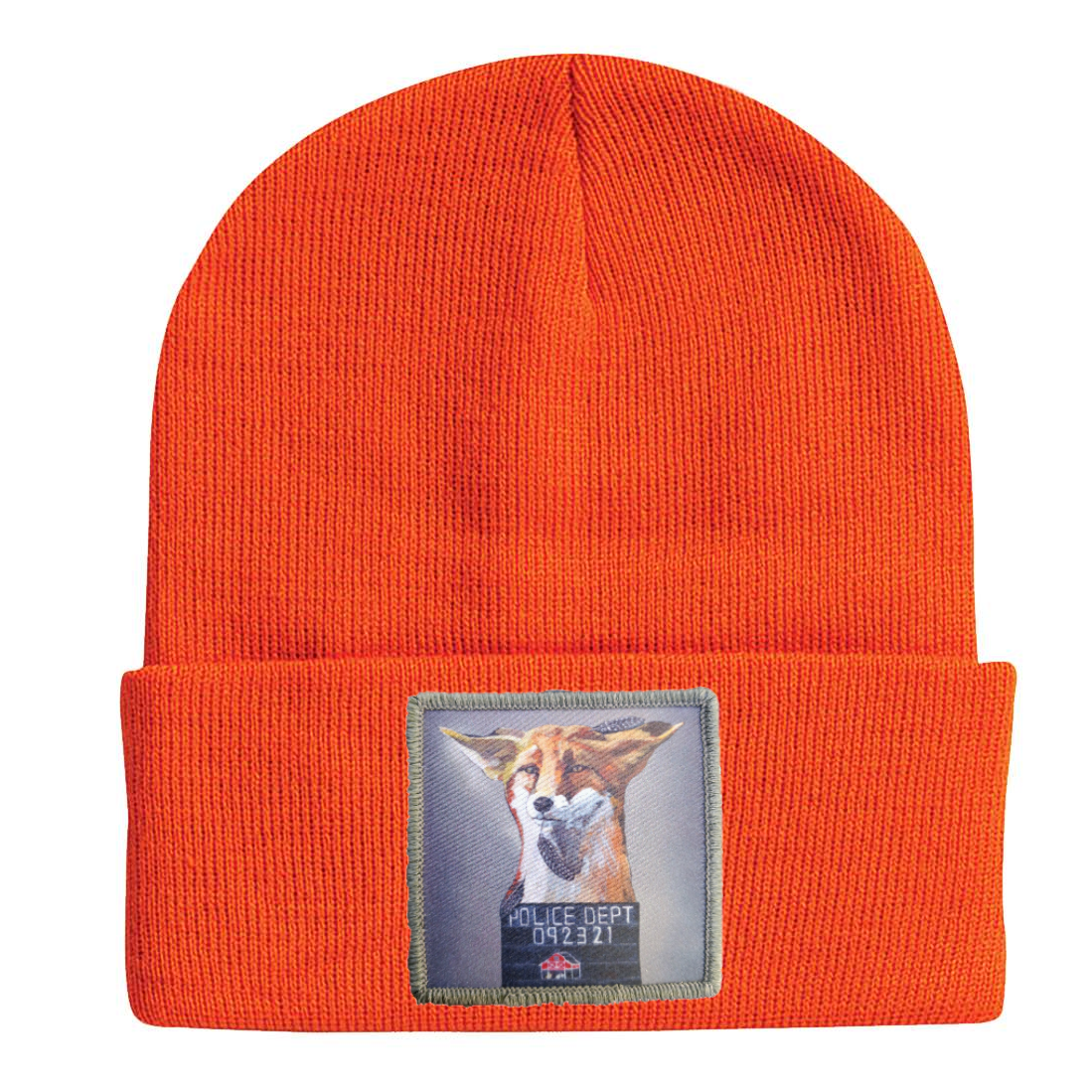 Fox Beanie Hats Flyn Costello Neon Orange  
