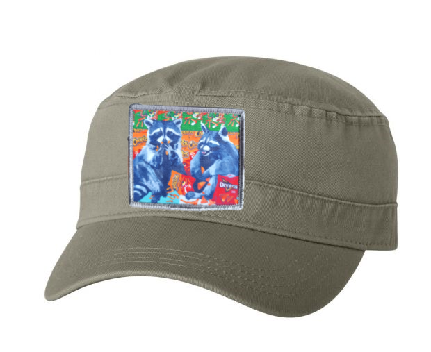 Olive Fidel Cap Hats FlynHats Junkfood Bandits  