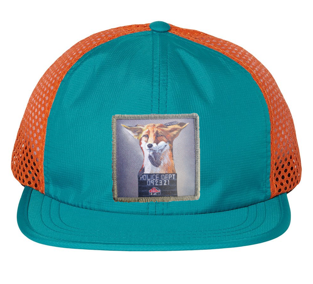 Wide Set Mesh Cap Orange/ Teal Hats FlynHats The Usual Suspects: Fox  