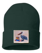 Gone Fishin' Pelican Beanie Hats Flyn_Costello_Art   