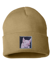 Piggie Beanie Hats Flyn Costello Camel  