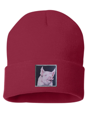 Piggie Beanie Hats Flyn Costello Cardinal Red  