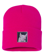 Piggie Beanie Hats Flyn Costello Neon Fuchsia  