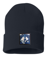 Raccoon Pop Beanie Hats Flyn Costello Navy  
