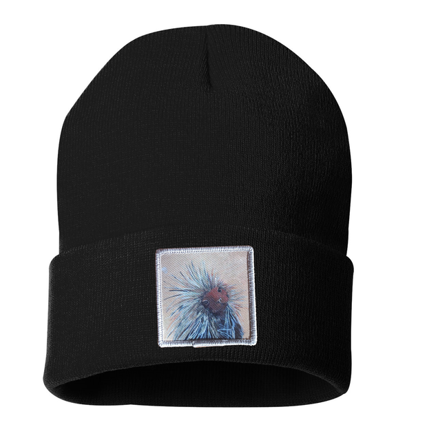 Porcupine Beanie Hats Flyn Costello Black  