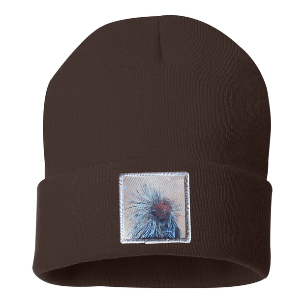 Porcupine Beanie Hats Flyn Costello Brown  