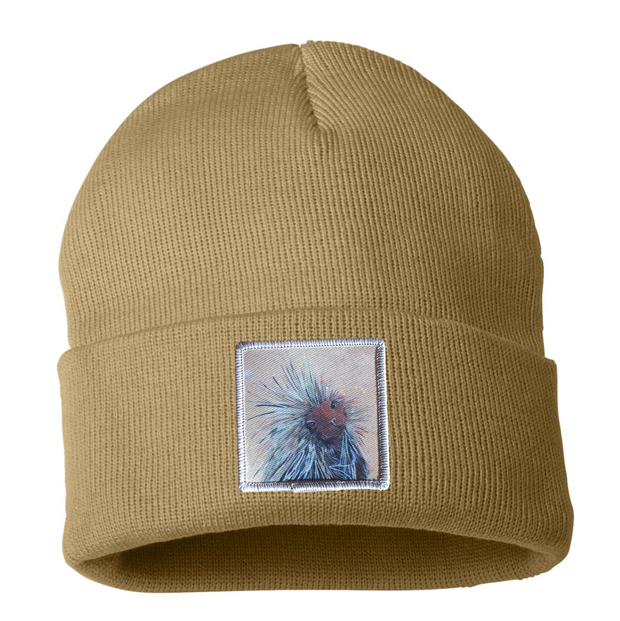 Porcupine Beanie Hats Flyn Costello Camel  