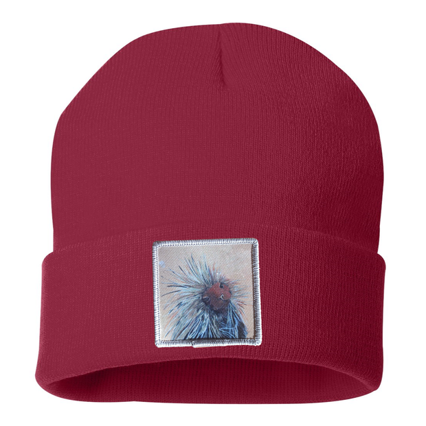 Porcupine Beanie Hats Flyn Costello Cardinal Red  