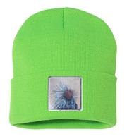 Porcupine Beanie Hats Flyn Costello Neon Green  