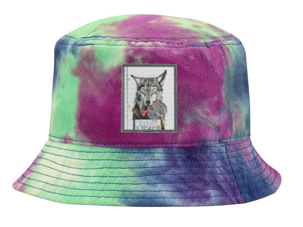 Tye Dye Bucket - Purple Hats Flyn Costello Wolf  