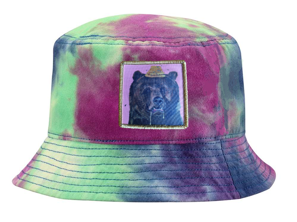 Tye Dye Bucket - Purple Hats Flyn Costello Honey Bear  