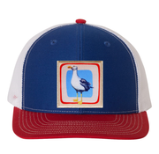 Red/White/Royal Trucker Hats Flyn Costello Seagull  