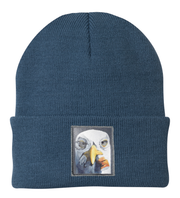 Seagull with Cig Beanie Hats Flyn Costello Dusty Blue  