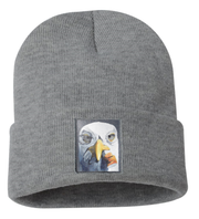 Seagull with Cig Beanie Hats Flyn Costello Grey  