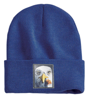 Seagull with Cig Beanie Hats Flyn Costello Heather Blue  