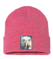 Seagull with Cig Beanie Hats Flyn Costello Heather Red  