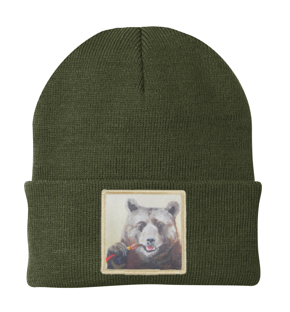 Slim Jimmy Beanie Hats Flyn Costello Olive  