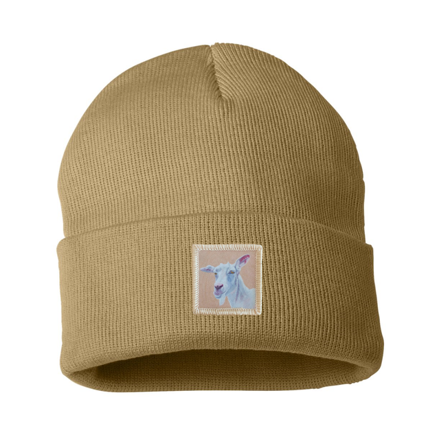 Goat Beanie Hats Flyn Costello Camel  