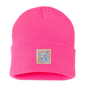Goat Beanie Hats Flyn Costello Neon Pink  