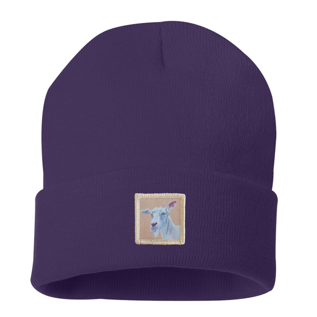 Goat Beanie Hats Flyn Costello Purple  
