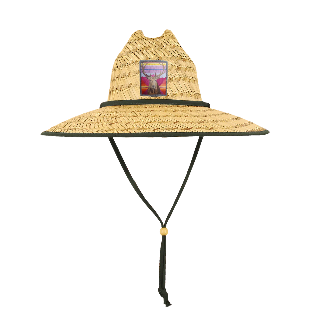 Straw Lifeguard Hat Hats FlynHats Elk  