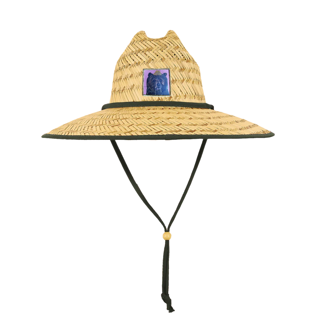 Straw Lifeguard Hat Hats FlynHats Honey Bear  