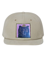 Tan Corduroy Flat Bill Trucker Hats Flyn Costello Honey Bear  