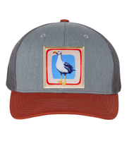 Grey/Terracotta Trucker Hats Flyn Costello Seagull  