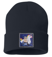 Unicorn Drifter Seal Beanie Hats Flyn Costello Black  